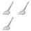 3X Tile Chisel SDS  Chisel- 165X75mm Wide for Hammer, Flat Chisel Angled, 42CrMo Special Steel, Durable, 1