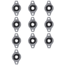 10X FL001 Zinc Alloy 12mm Bore Self Aligning Pillow Block Bearing Flange