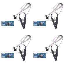4X SOIC8 SOP8 Flash Chip IC Testklämmor Socket Adapter Programmerare BIOS/24/25/93