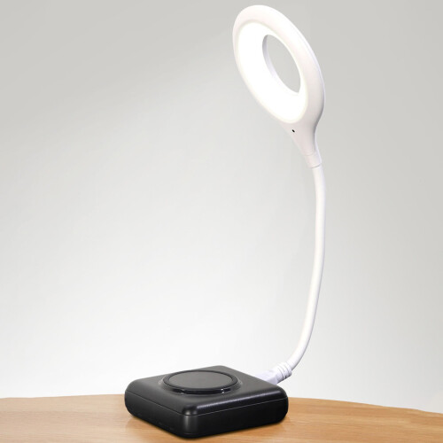 Lâmpada inteligente USB com controle de voz, compatível com Alexa/Google Assistant – Luminária de mesa compacta para casa, escritório e sala de 1