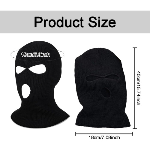 Μαύρη ελαφριά μάσκα μπαλακλάβα Unisex για μοτοσικλέτα, σκι, ποδηλασία, ψάρεμα – 1