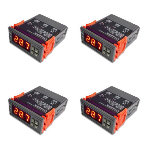 4X MH1210W Digital Temperature Controller AC90-250V 10A 220V Thermostat Regulator with Sensor,Heating Cooling Control