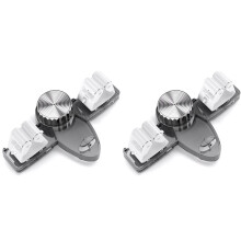 2X Broom Holder Mop Hanger, No Punching Required Broom Hanger Retractable Towel Rack