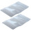 100 Pcs Clear Plastic Vertical Name Tag Badge ID Card Holders 1