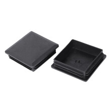 2X 80mm x 80mm Square Plastic Caps Pipe Tube Inserts End Plug 2 Pieces