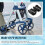 2 Pcs Rollator Armrest Pad Upright Walker Forearm Pads Black Walker Handle Cushions Stand Up Rollato 4