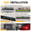 UTV Dome Light Roll Bar Mount LED Interior Lamp White Red 6