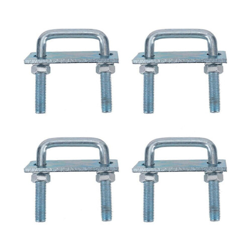 4 Pack Leaf Spring Clamp Kit Fits Leaf Springs Up Locks Leaf Springs Together for Stabilizing Provides Better M 1