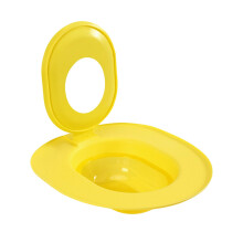 Cat Toilet Seat Training Kit Kitten Potty Teaching Seat, Leakproof AntiTipping, NonStick Surface, Yellow