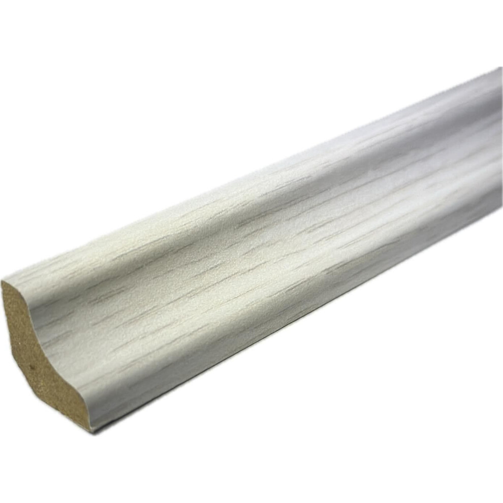Laminate & Wood Floor Scotia Beading 810 White Oak (2.4M Length - 18Mm Scotia) Pack Of 5 9503338965658