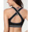 DODOING Γυναικείο Μαλακό Αθλητικό Σουτιέν Activewear Σουτιέν Yaga Αφαιρούμενη Ενισχυμένη 3