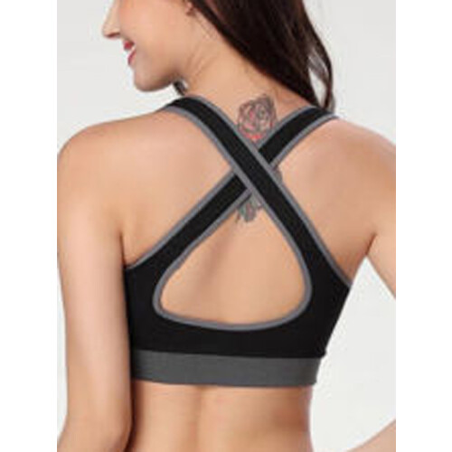 DODOING Γυναικείο Μαλακό Αθλητικό Σουτιέν Activewear Σουτιέν Yaga Αφαιρούμενη Ενισχυμένη 2