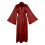 Robe de manga comprida com lapela elegante e cinto para usar em casa. 5