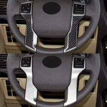 For Land Prado 2010-2018 Steering Wheel Decoration Cover Decal Trim Sticker Car Interior Accessories