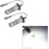 2pcs Super Bright White H3 LED Fog Light Bulbs,compatible 12V-24V DC Headlight Conversion Kit 2