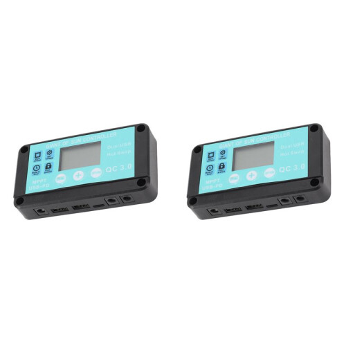 2X MPPT Solar Charge Controller Multiple Protection Solar Solar QC3.0 Controller with LCD Screen(30A)