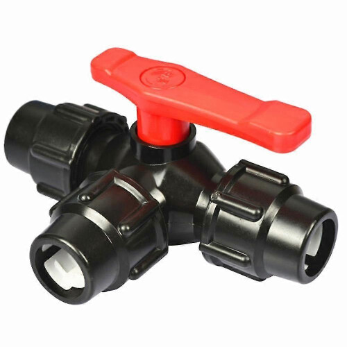 Three-way , T-type Pipe Valve Connector1pcs-50mm 1