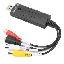 Scheda di acquisizione USB 2.0 a 4 canali, 90x26,6x15 mm, nero