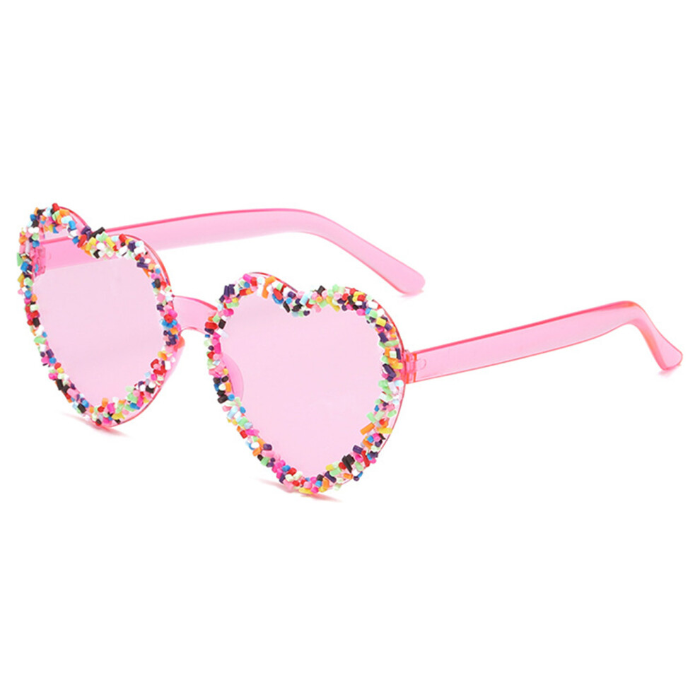 Roc-Electron Pink (Pink) Heart-Shape Women\'S Sunglasses For Beach & Vacation