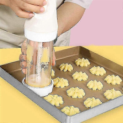 Electric Cookie Press Churros Maker with 12 Discs and 4 Icing Tips for Cake DIY Tools Baking Access 1