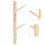 Wood Wall-Mounted Tree-Shaped Coat & Towel Rack, 4 Hooks 15