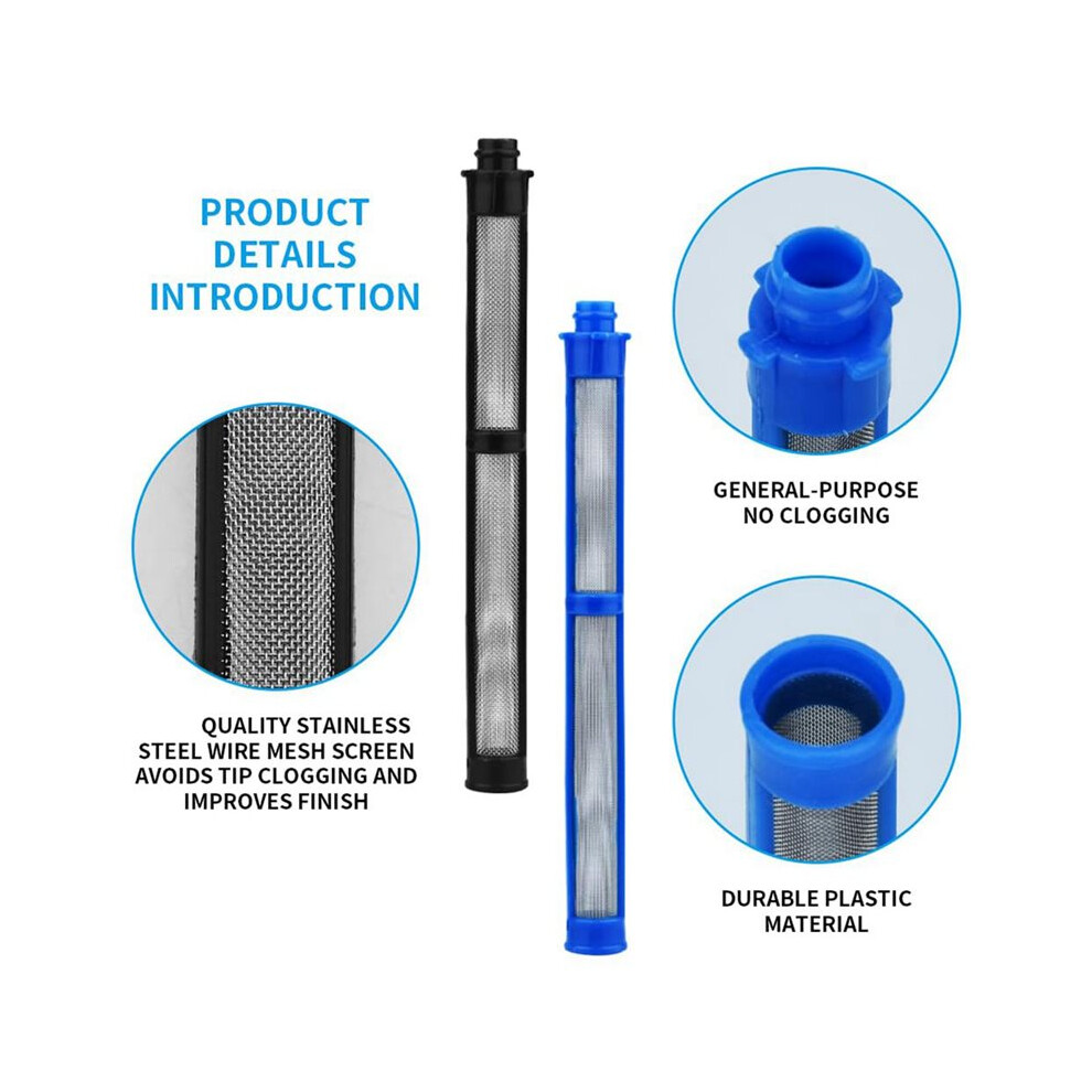 Airless Spraygun Filter 287033 And 287032 For Contractor Ii & Ftx Ii, Latex 100 Mesh And Latex 60 Mesh (48Pcs) 6032748696218