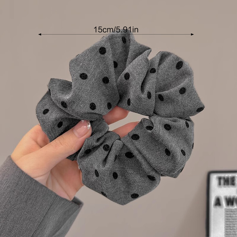 Zhouq-Outdoors (1) Lace Edge Scrunchies For Women & Girls - No Damage