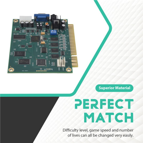 60 in 1 Jamma Arcade Classics Game Board for Cocktail Arcade Machine  Right Arcade Machine Donkey  Pacman 2