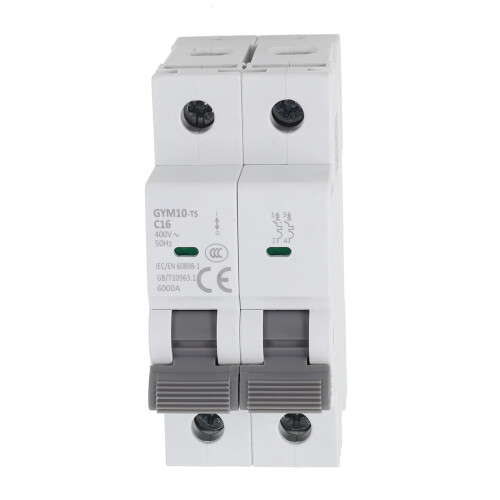 AC Mini Circuit Breaker MCBS 2-Pole 16A 6kA 1