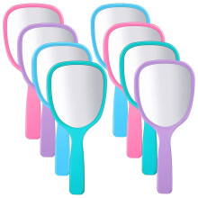 Handheld Handspiegel Compacte Make-Upspiegel voor op Reis Handbediende Make-Upspiegel met Handvat Persoonlijke Spiegel Make-Upspiegel