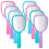 Handheld Hand Mirror Compact Travel Makeup Mirror Handheld Cosmetic Mirror with Handle Personal Mirror Vanity Mirror 1