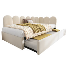 Upholstered Bed Daybed with Pull-Out Bed