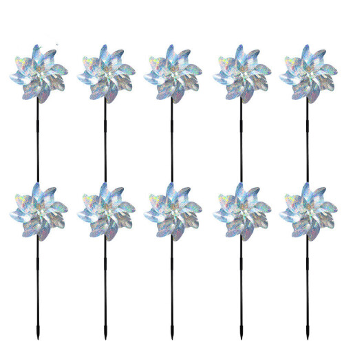 Windspinner / Reflektierende Vogelscheuchen 10-Pack