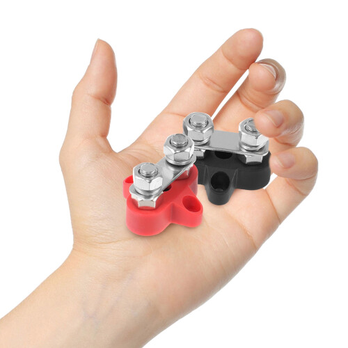 HOMEMAXS Car Battery Terminal Distribution Block 2 pcs 2