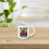 Father's Day Ceramic White Cup with Clear Bear Design 2