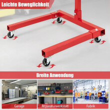 Engine stand 680 kg engine lifter 360 rotatable with 4 adjustable arms engine holder for garages