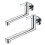 Extended wall mounted single cold kitchen sink mop pool faucet rotatable 6