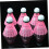 6 Pack Pink Badminton Shuttlecocks for Indoor Training 3