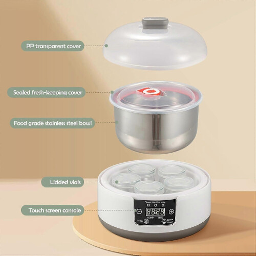 Yogurt Maker Machine with 36-Hour Timer, Electric Yogurt Maker with Temperature Control for Homemade Yogurt 1