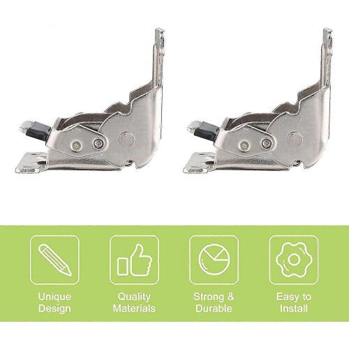 Self-locking Folding Hinge, 2 Pcs Silver Stainless Steel Folding Support Bracket Lock Extension Tabl 2