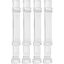 Unsichtbare BH-Träger 4er-Pack, 10 mm breit Transparent