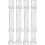 Unsichtbare BH-Träger 4er-Pack, 10 mm breit Transparent 1