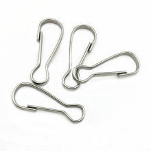 Lanyardhaken Lanyardclips Karabinerhaken 100er Pack Silver 5.5 cm