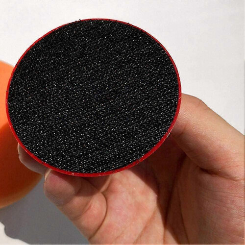 Polishing Sponge with Handle, Microfiber Hand Polishing Sponge1set-orange 2