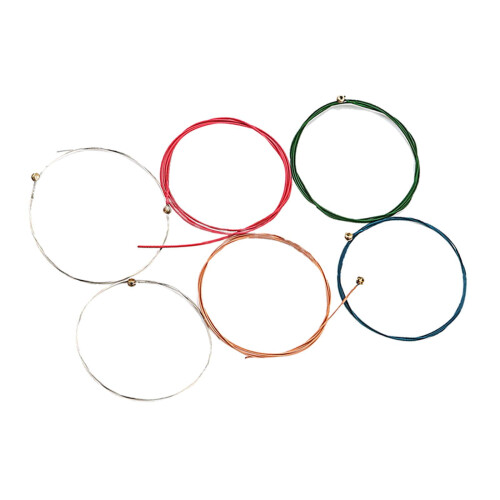 6Pcs Acoustic Guitar Strings Multicolor for Beginner Learner Acoustic Guitar 1