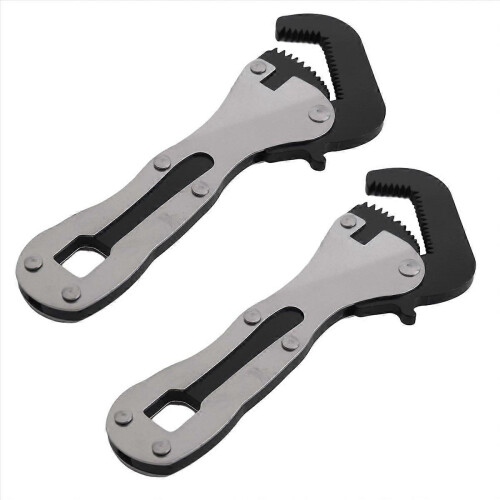 2pcs Mini Stubby Pipe Vise Wrench,Mini Stubby Wrench 1