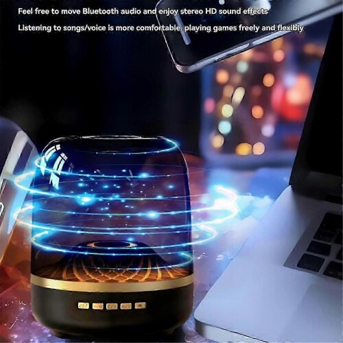 Bluetooth Speaker with Subwoofer compatible Home High Volume Wireless Sound 1