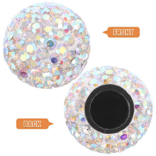 Crystal Tire Valve Caps Universal Fit 4 Pcs 2