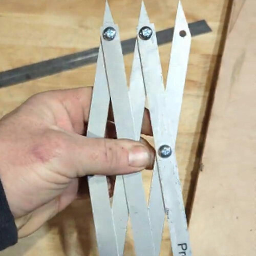 3 Point Center Finder Tool for Woodworking, Marking, Equal Spacing, and Center Point Layout 1