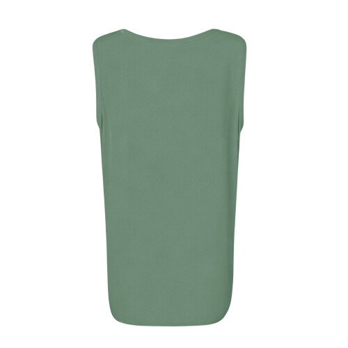 Women's Casual Solid Sleeveless Vest Light Green 2